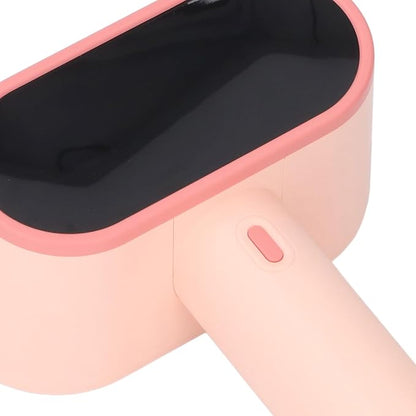 Electric Fabric Shaver Electric Lint Remover Fabric Shaver Dual Heads 4 Speeds 12 Blades Rechargeable Large Fuzz Remover for Clothes Couch Furniture Black (Pink)