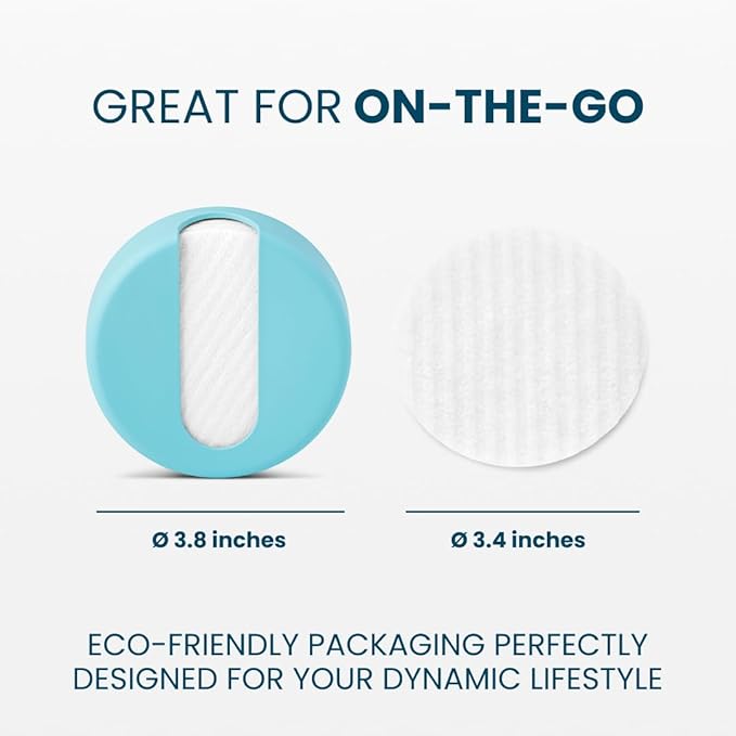 LastRound Reusable Makeup Remover Pads - 7 Washable Eco-Friendly Reusable Cotton Rounds for Face - Sustainable & Soft Cotton Face Pads for Facial Cleansing & Eye Makeup Removal - Travel Storage Case