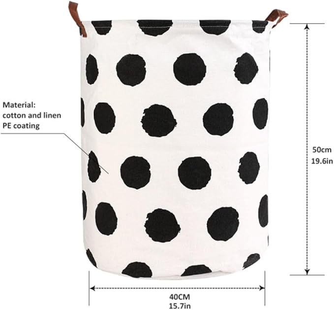 1PC Folding Laundry Basket Round Storage Bin Bag Large Hamper Collapsible Clothes Toy Basket Bucket Organizer Large Capacity