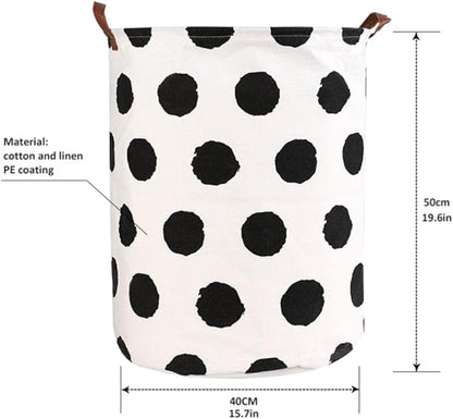 1PC Folding Laundry Basket Round Storage Bin Bag Large Hamper Collapsible Clothes Toy Basket Bucket Organizer Large Capacity