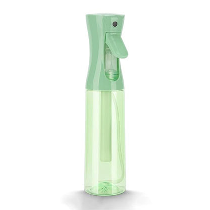 Spray Bottle for Hair (10.15OZ /300ML) Continuous Ultra Fine Mist Sprayer for Hair, Salons, Barber, Plants, Skin Care, 1 Plack Clear Green