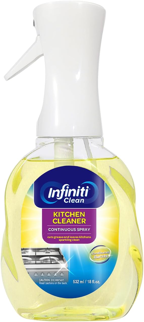 Kitchen Cleaner – Continuous Spray with Grease-Cutting Power, Streak-Free Shine, 532 ml / 18 fl oz