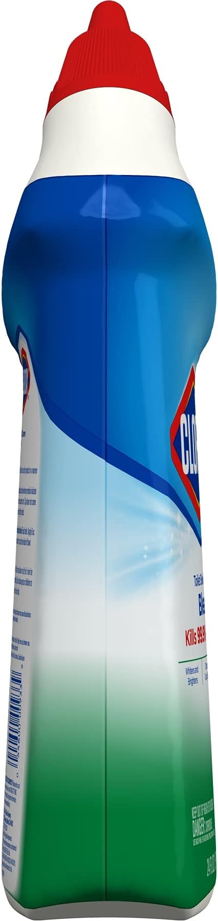 Clorox Toilet Bowl Liquid Disinfecting Cleaner with Clinging Bleach Gel, Remove Mildew and Mold, Fresh Scent, 24 Ounces