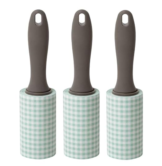 Martha Stewart Lint Rollers, Gingham Pattern, 120 Sheets Per Roll, 6 Count – Extra Sticky Lint Remover for Clothes, Upholstery & More