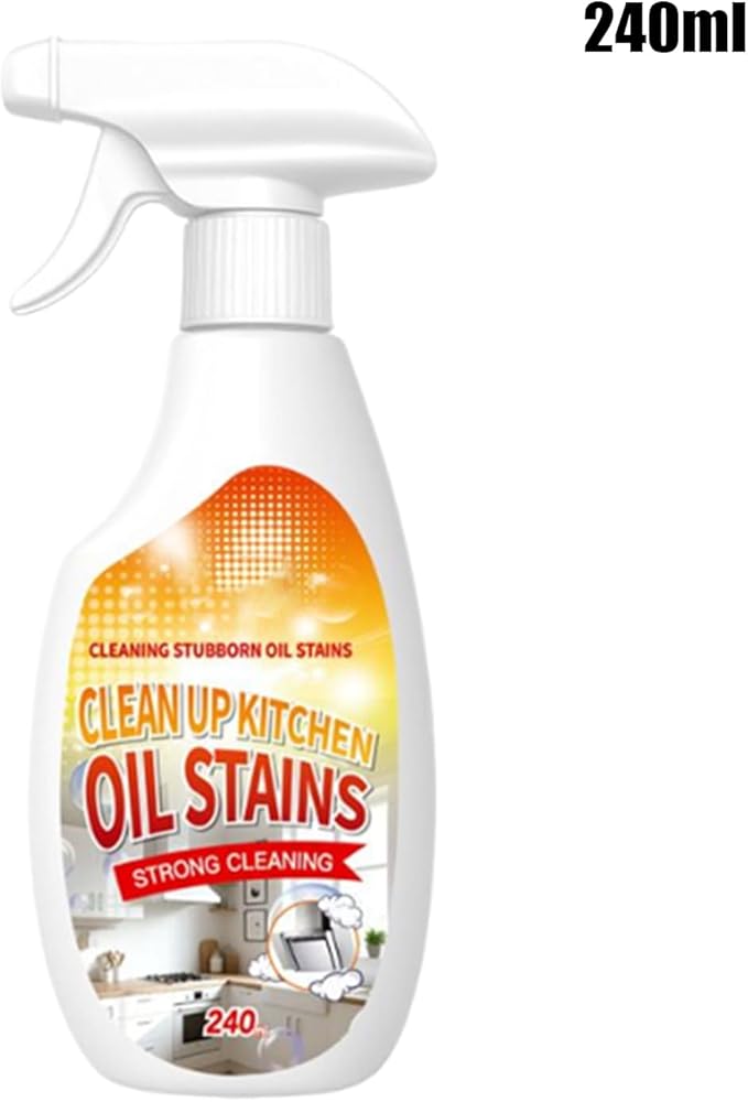 Heavy Duty Degreaser, Fruity Fresh Scent, 240mL, Kitchen Degreaser Spray, Oil Remover Spray, Powerful Oil Remover, For Grill, Stove Top, Sink, Oven, Countertops