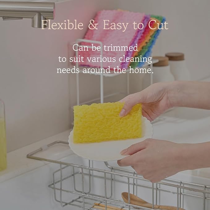 Korean Bubble Mesh Dish Scrubber, 8-Pack – Non-Scratch Kitchen Sponges, Quick-Drying Mesh Cleaning Cloths for Daily Dishwashing