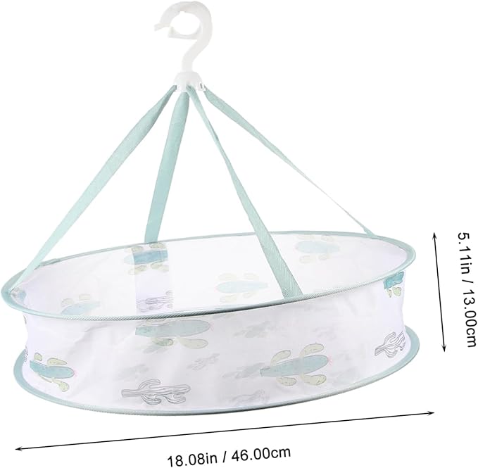 Clothes Drying Hanger Basket Laundry Hanging Basket Sturdy Mesh Laundry Organizer Family Tool
