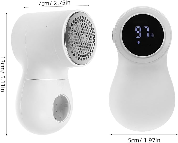 MAGICLULU Fabric Shaver Electric Lint Remover for Clothes and Sweaters Portable Fuzz Remover with USB Rechargeable Battery for Household Laundry and Travel Use