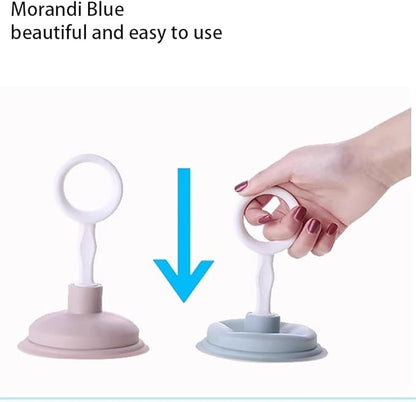 2 Pcs Blue Sink Plunger,Bathroom Small Drain Plunger Portable Kitchen Sink Drains Suction Cup Liquid Plumber Clog Remover Easy To Unclog,Drain Cleaning Equipment