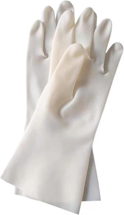 13 inch Nitrile Rubber Dishwashing Gloves 2 Pairs Waterproof, Reusable, Suitable Home Cleaning, Bathroom, Kitchen