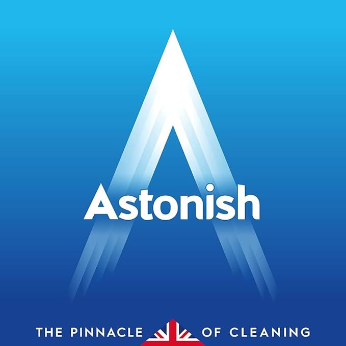 Astonish Apple Burst Household Cleaner - Shower Curtain, Shower Door, Bathroom Tiles - Hard Water Stains, Rust & Calcium Bathroom Cleaner - No Scrub, Cruelty Free Cleaning Supplies, 750ml Spray Bottle