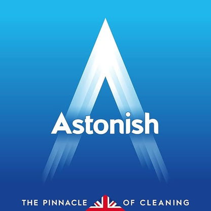 Astonish Specialist Stainless Steel Cleaner & Shine Spray, Clear Waters - Streak-Free Polished Finish for Fridge, Range Hood & Back Splash - Remove Grease & Watermarks, Vegan, Cruelty-Free, 750ml