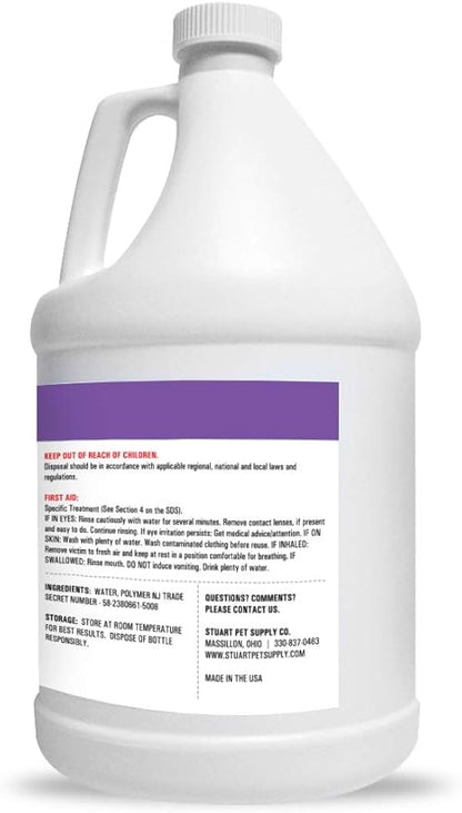 Stuart Pet Supply Co. Professional Strength Deep Clean (Gal.) 3X Carpet Cleaner Solution & Deodorizer, Concentrated Encapsulating Carpet Shampoo, Pet Odor & Dirty Carpet Cleaning Solution 128 fl oz.