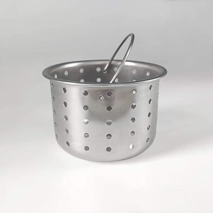 GZILA Kitchen Sink Drain Basket Only, 3-inch Basket for Kitchen Sink Strainer Replacement, Deep Cup with Handle, SUS 304 Stainless Steel