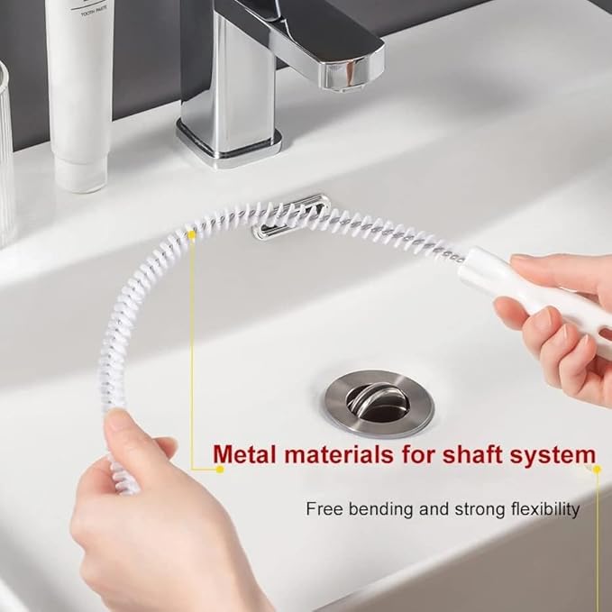 Pipe Dredging Brush Bathroom Hair Sewer Sink Cleaning Brush Drain Cleaner Clog Plug Hole Remover Sewer Pipeline Cleaning Tools