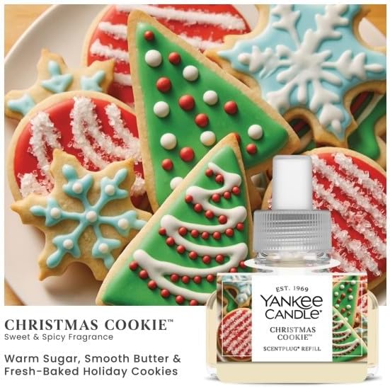 Yankee Candle Chrismas Cookie ScentPlug Refills (Pack of 4)