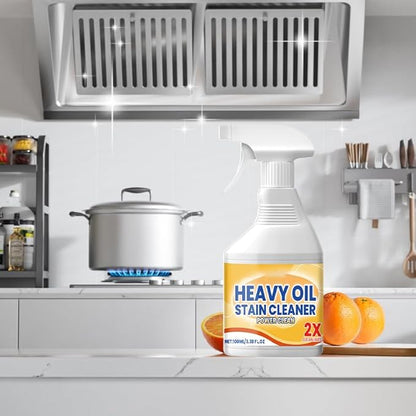 Kitchen Heavy Oil Cleaner Spray, 2026 New All Purpose Kitchen Heavy Oil Cleaning Agent, Multipurpose Kitchen Grease Cleaner for Countertops, Stovetop, Ovens and Appliances (1pcs)