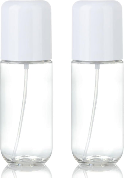 Bynccea Travel Spray Bottle 3.4oz/100ml Plastic Mini Bottle Set - Fine Mist Mini Empty Spray Bottles - Refillable Small Spray Bottles for Cleaning Solutions, Liquid Cosmetics