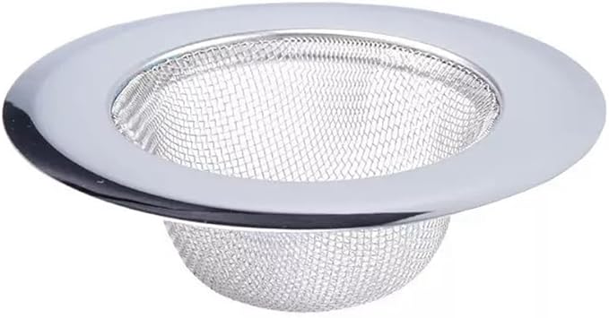 2Pcs Sink Drain Strainer, Stainless Steel Mesh Drain Filter, 4.52 Inch Wide Rim, Food Debris Collection (2, 4.52 Inch)