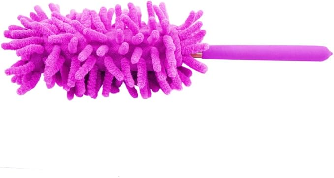 Extendable Flexible Feather Duster for Home and Office Cleaning - Purple