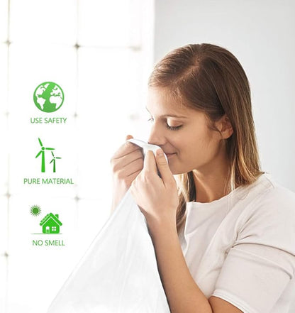 Teivio 6 Gallon 80 Counts Medium Garbage Bags Trash Bags, Bathroom Trash Can Bin Liners, Plastic Bags for home office kitchen,Garden Outdoors waste,Clear