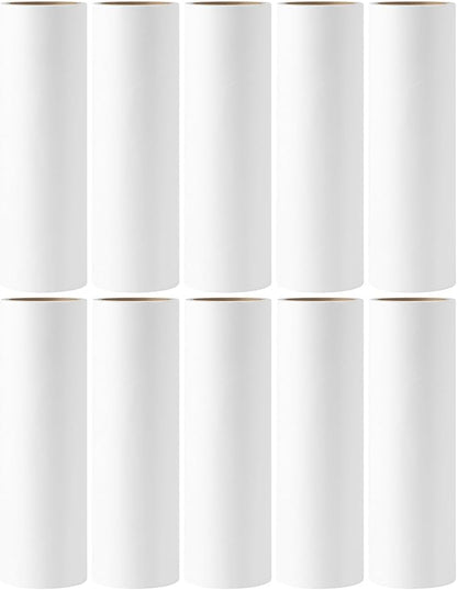 Lint Roller Refills 6.3 inch Great Value 10 Pack Extra Sticky Lint Remover Refills for Pet Hair Clothes Floor 6.3 inch Wide Lint Roller Replacement Refills