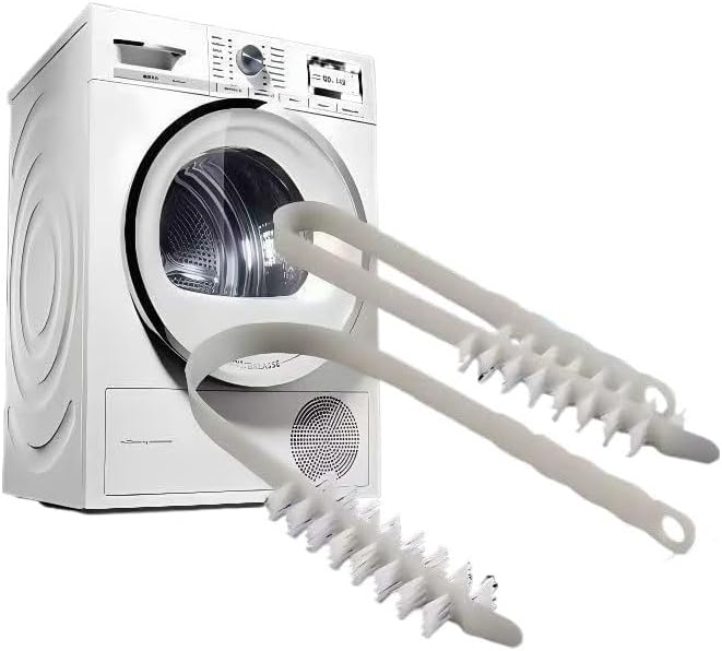 Washing Machine Cleaning Brush Cleaner 2 Packs Front Load Washer Cleaner Brush Drum Washing Machine Cleaning Tools with Storage Hook