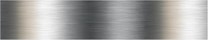 Metallic Stripe Wallpaper Border 196x4 Inch Peel and Stick Wall Border Silver Grey Brushed Metal Pattern Removable Vinyl Wall Trim for Kitchen Bathroom Living Room Office Decor