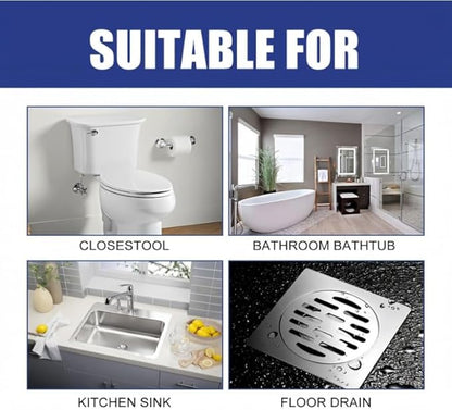 Strong Pipeline Dredging Agent, Powerful Pipe Dredging Agent for Kitchen and Toilet Pipelines, Drain Clog Remover, Toilet Cleaner Foam Powder,Fast-Acting Pipe Maintainer for Sink Bathtub Clogs