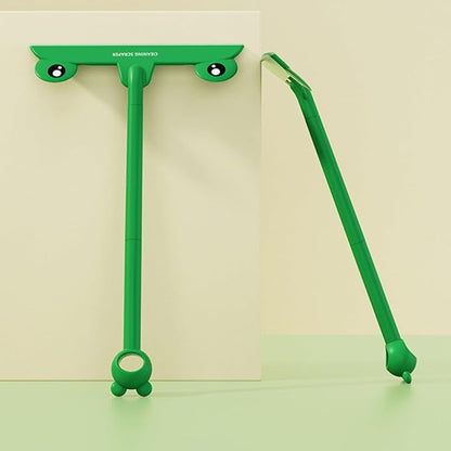 Cartoon Frog Glass Squeegee Shower Scraper, Home Window and Mirror Cleaner, Bathroom Shower Screen Wiper for Glass Doors