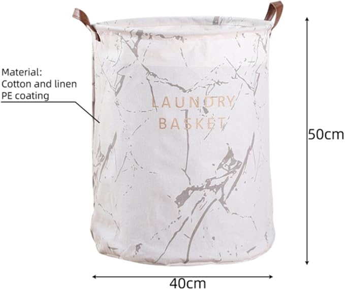 1PC Folding Laundry Basket Round Storage Bin Bag Large Hamper Collapsible Clothes Toy Basket Bucket Organizer Large Capacity