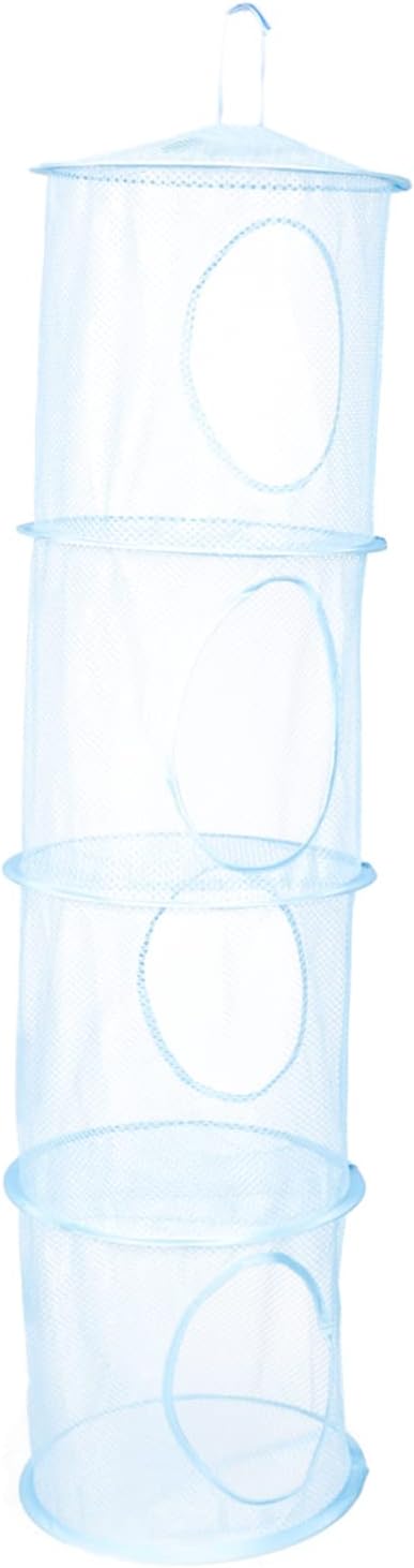 1Pc Drying Basket Breathable Four Compartment Organizer for Underwear Socks and Sundries Storage and Design for Bedroom and Laundry Use