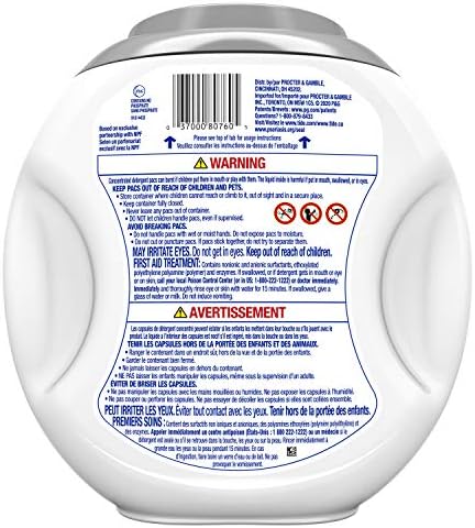 Tide Hygienic Clean Heavy Duty 10x Free Power Pods Liquid Laundry Detergent, White, Unscented, 41 Count