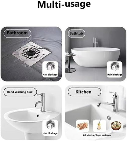 High Speed Drain Cleaner Foaming Powder,Powerful Pipe Dredging Agent,Unclogger Powerful Sink and Drain Cleaner Powder for Pipeline Unblocking,Unclog Toilet (4pcs)