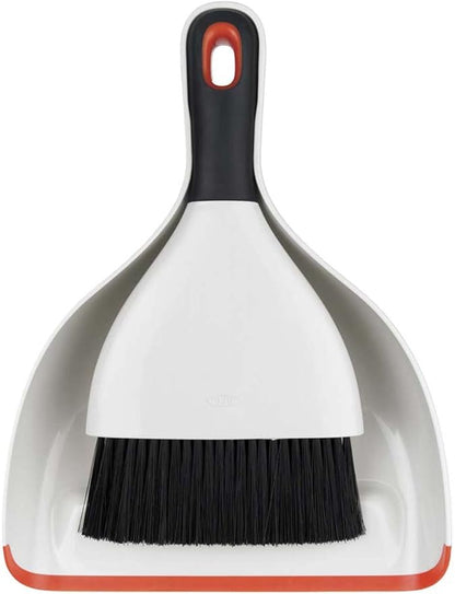 OXO Good Grips Dustpan and Brush, White