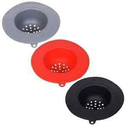 Cooking Concepts Silicone Sink Strainers- Pack of 2 (Grey)