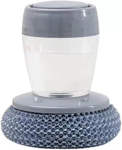 Automatic Liquid Filling Good Handle Soap Dispense Palm Kitchen Brush for Bowl Sink Cleaning Pot Comfortable