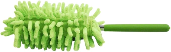 Extendable Flexible Feather Duster for Home and Office Cleaning - Pink