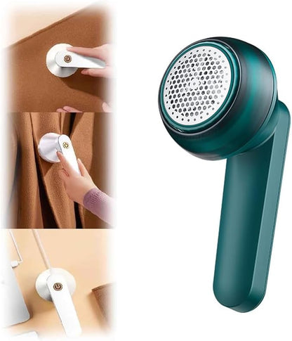 Rechargeable Fabric Shaver for Clothing 2026, Type-C Electric Lint Remover Sweater Fast Shaver for Pilling Clothes, Fuzz Fabric, Hairballs, Blankets, Home Decor (Green)