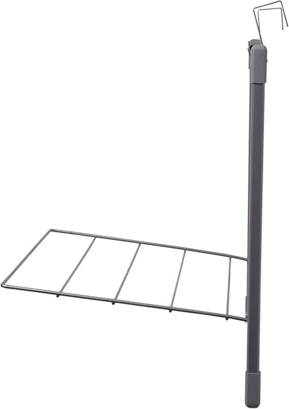 Household Essentials Metal Expandable Over the Door Drying Rack, Gray