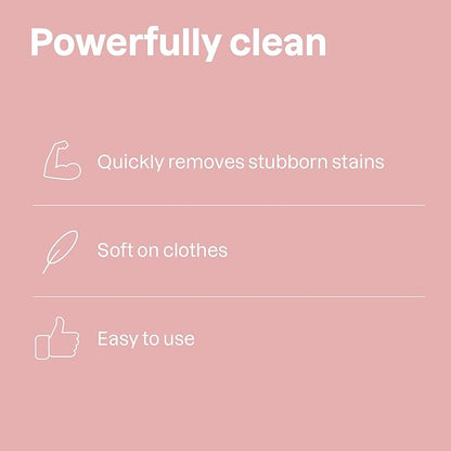 ATTITUDE Baby Laundry Stain Remover, Plant and Mineral-Based Ingredients, Vegan and Cruelty-free Household Products, Unscented, 27.1 Fl Oz