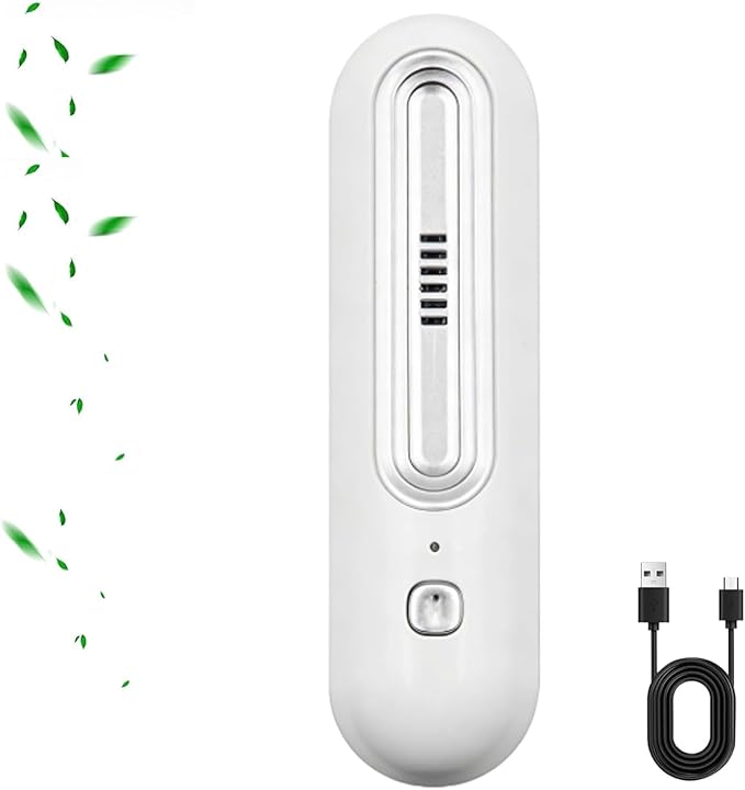 Rechargeable Odor Eliminator for Fridge, Compact Cordless Deodorizer Keeps Food Fresher, No Filter Replacement, USB Charging for Kitchen, Freezer & Food Storage