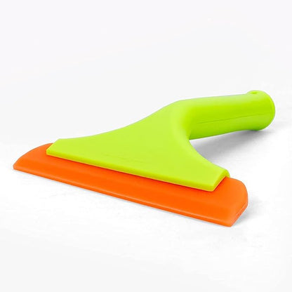 Super Flexible Silicone Squeegee, Auto Water Blade, Water Wiper, Shower Squeegee, 5.9'' Blade and 7.5'' Long Handle, For Car windshield, Window, Mirror, Glass Door