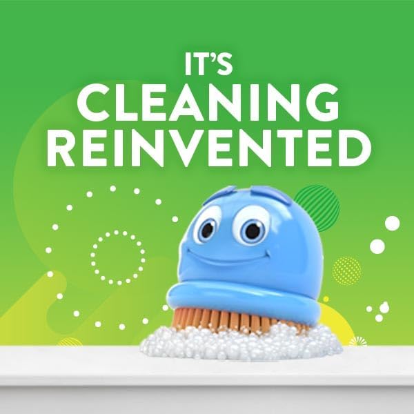 Scrubbing Bubbles Fresh Gel Toilet Bowl Cleaning Stamps, Helps Keep Toilet Clean and Helps Prevent Limescale & Rings, Lavender Scent, 1 Dispenser with 6 Fresh Gel Stamps (6 Pack)