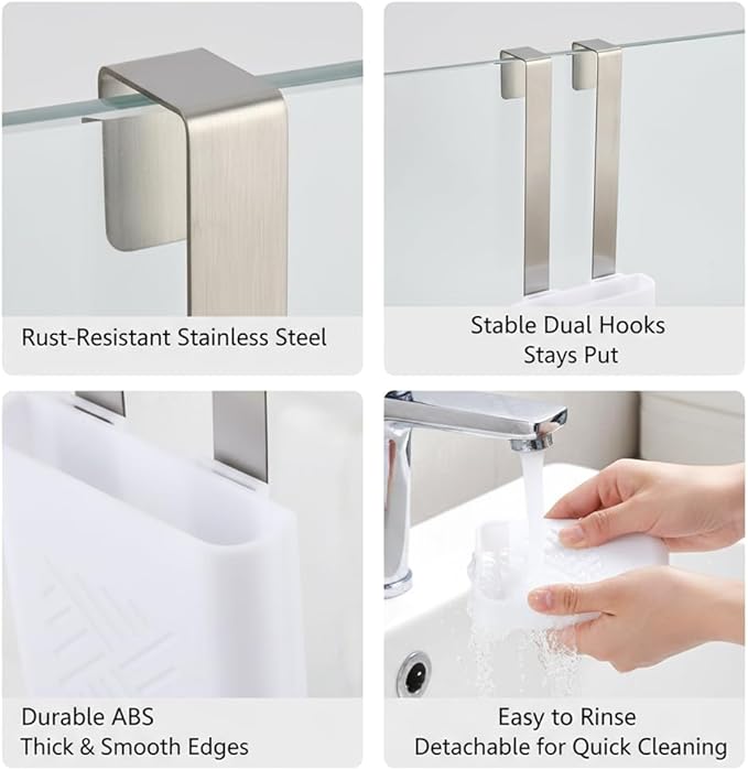 2Pcs Toilet Tank Cleaning Tablet Holder, Hanging Toilet Bowl Tablet Holders, Bathroom Accessories for Inside Tank