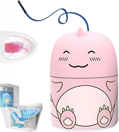 Dinosaur Toilet Bowl Cleaner Bottle, 2026 Upgraded Cute Dinosaur-Shaped Magic Automatic Toilet Tank Cleaner Bottle, Long-Lasting Bathroom Tank Crazy Cleaning Deodorizer Wonder(Peach)