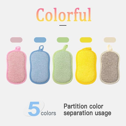 Dish Sponge Kitchen Sponges,Scrub Sponges,Double Sided Cleaning,Non Scratch,Ultra fine Fiber Wiping+Stainless Steel Wire to Remove Stubborn Stains,Durable Thickening (Large 12-Pack)