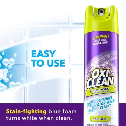 OxiClean Foam-Tastic Fresh Scent Bathroom Cleaner Twin Pack 2-19 oz. Aerosol Cans