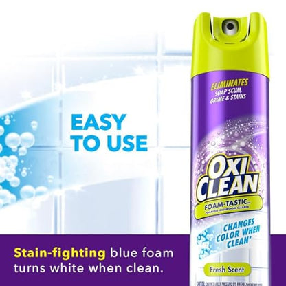 OxiClean Foam-Tastic Fresh Scent Bathroom Cleaner Twin Pack 2-19 oz. Aerosol Cans
