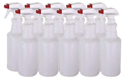 Pinnacle Mercantile Plastic Spray Bottles Leak Proof Technology Empty 32 oz Pack of 78 Made in USA